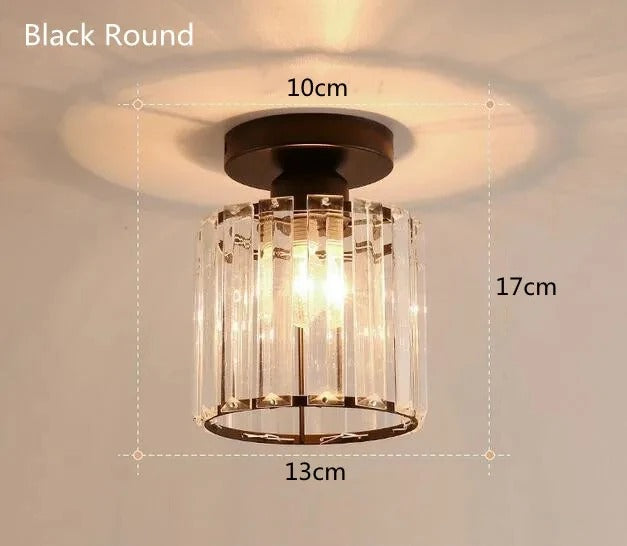 Lámpara de Techo de Cristal | Lámpara Elegante para Pasillos y Corredores