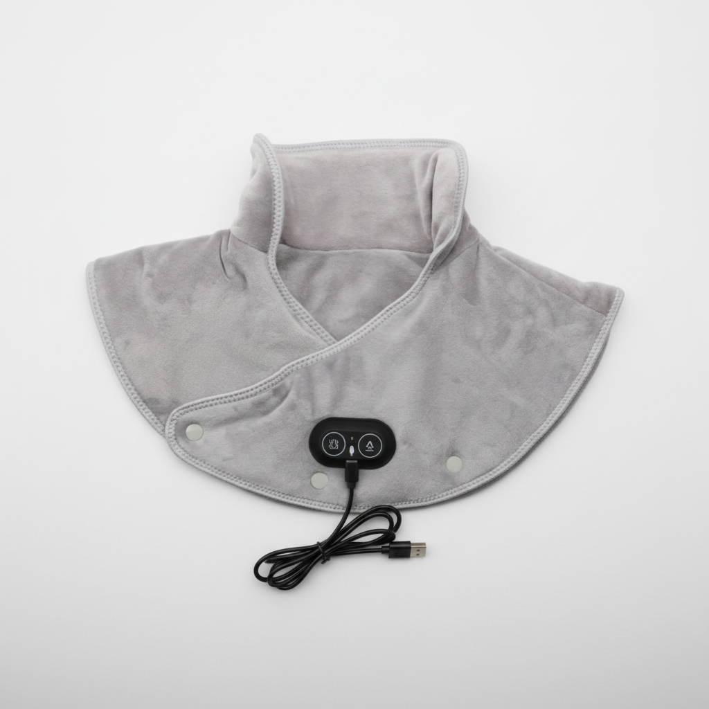 Vibration Massage Heating Pad USB Powered Electric Heated - Image 1
