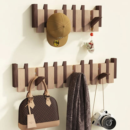 Wall Hook Rack Decorative Wooden - Image 4