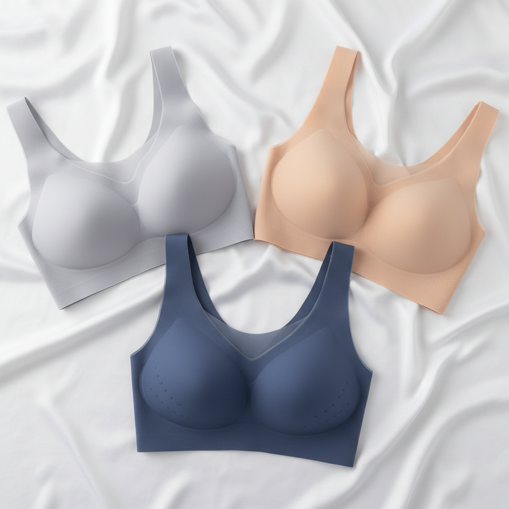 Wireless Comfortable Seamless Bra Supportive Stretch-Fit - Image 1