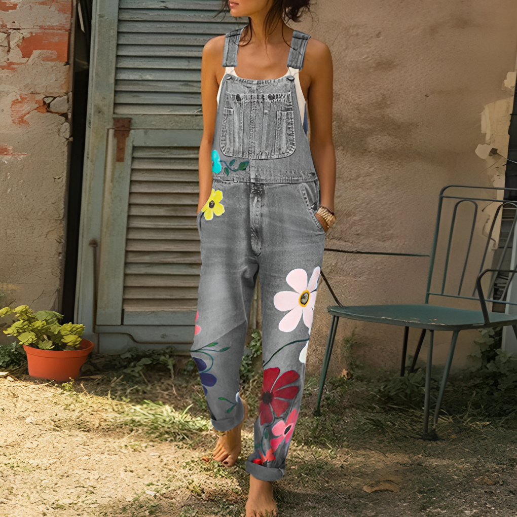 Women's Floral Jumpsuit Casual | Fashionable Wear - Image 3