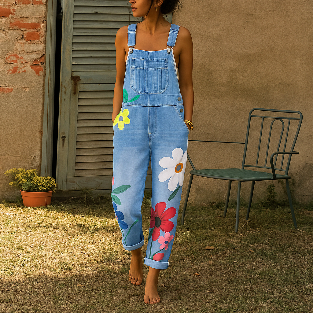 Women's Floral Jumpsuit Casual | Fashionable Wear - Image 4