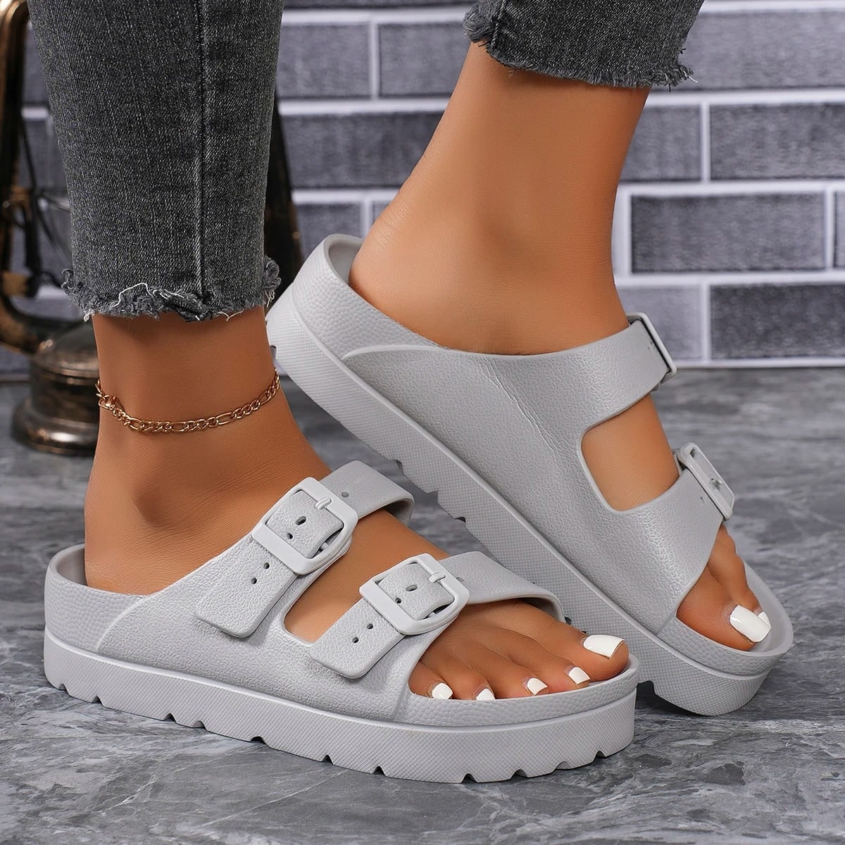 Women's Supportive Sandals Thick Sole Ergonomic | Footwear - Image 10
