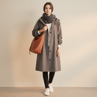 Women's Trench Coat Waterproof Hooded | Raincoat - Image 11