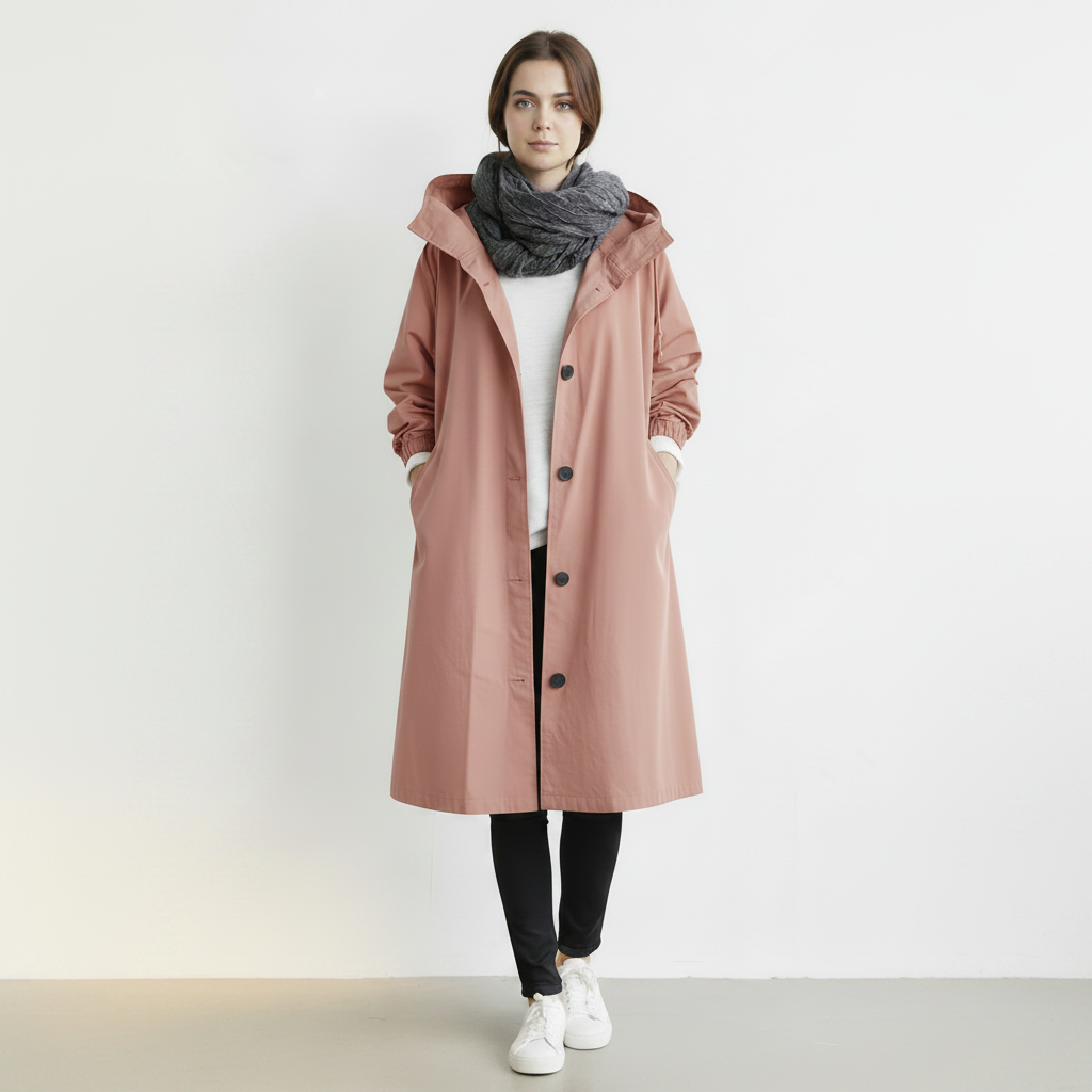 Women's Trench Coat Waterproof Hooded | Raincoat - Image 5