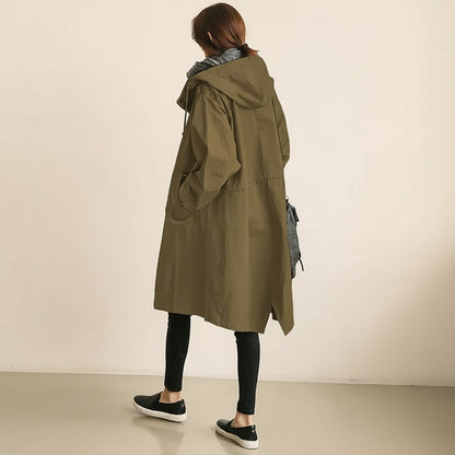 Women's Waterproof Trench Coat Hooded | Functional Outerwear - Image 2