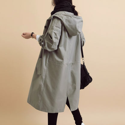 Women's Waterproof Trench Coat Hooded | Functional Outerwear - Image 7