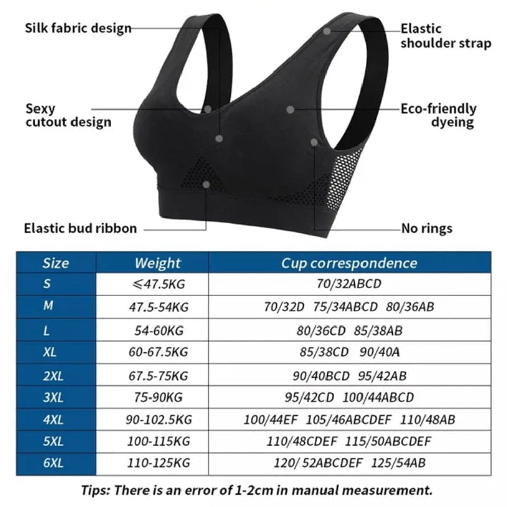 Women's Wireless Bra No Underwire | Support - Image 11
