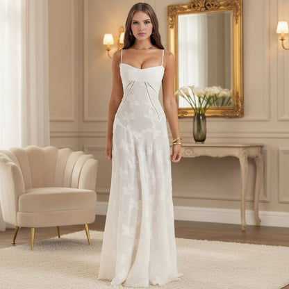 Damenkleid Lang Fließendes Midikleid Abendparty