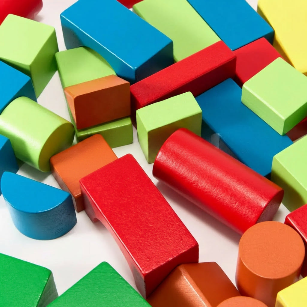 Wooden Building Blocks Set Creative Playtime Fun - Image 2