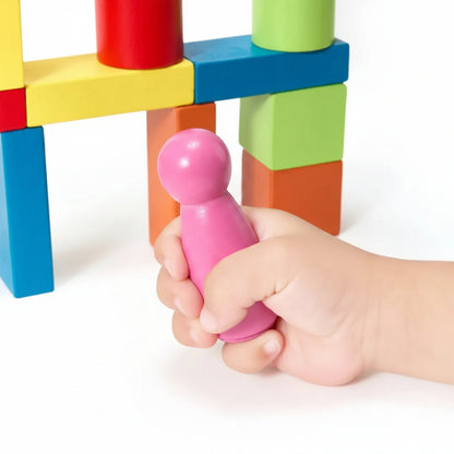 Wooden Building Blocks Set Creative Playtime Fun - Image 4